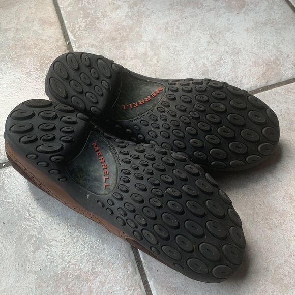 Merrell, Suede & Leather Mary Jane Shoes, Brown, size 9 - Picture 4 of 6